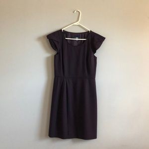 J. Crew cap sleeved plum dress